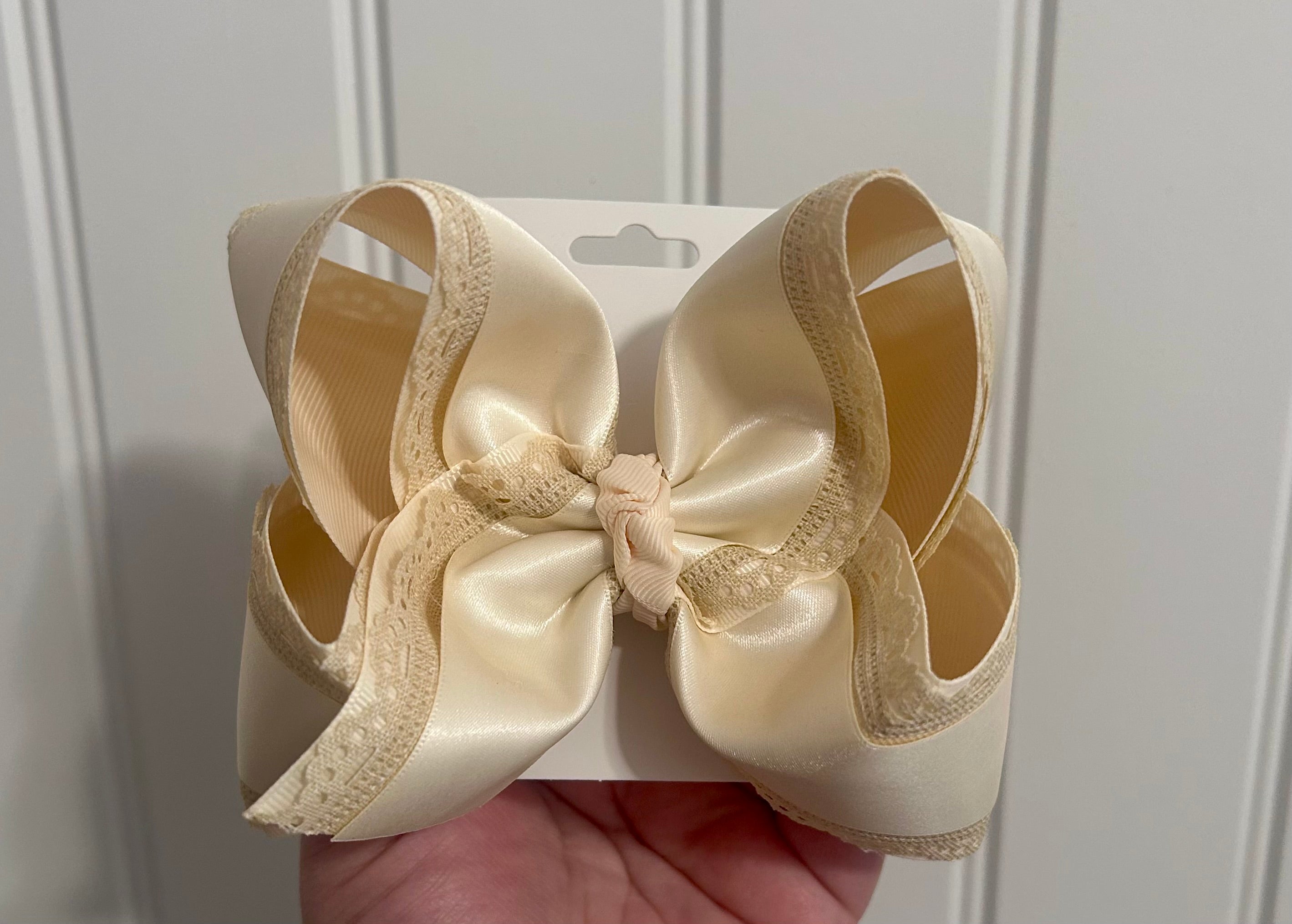 5.5” Cream Satin