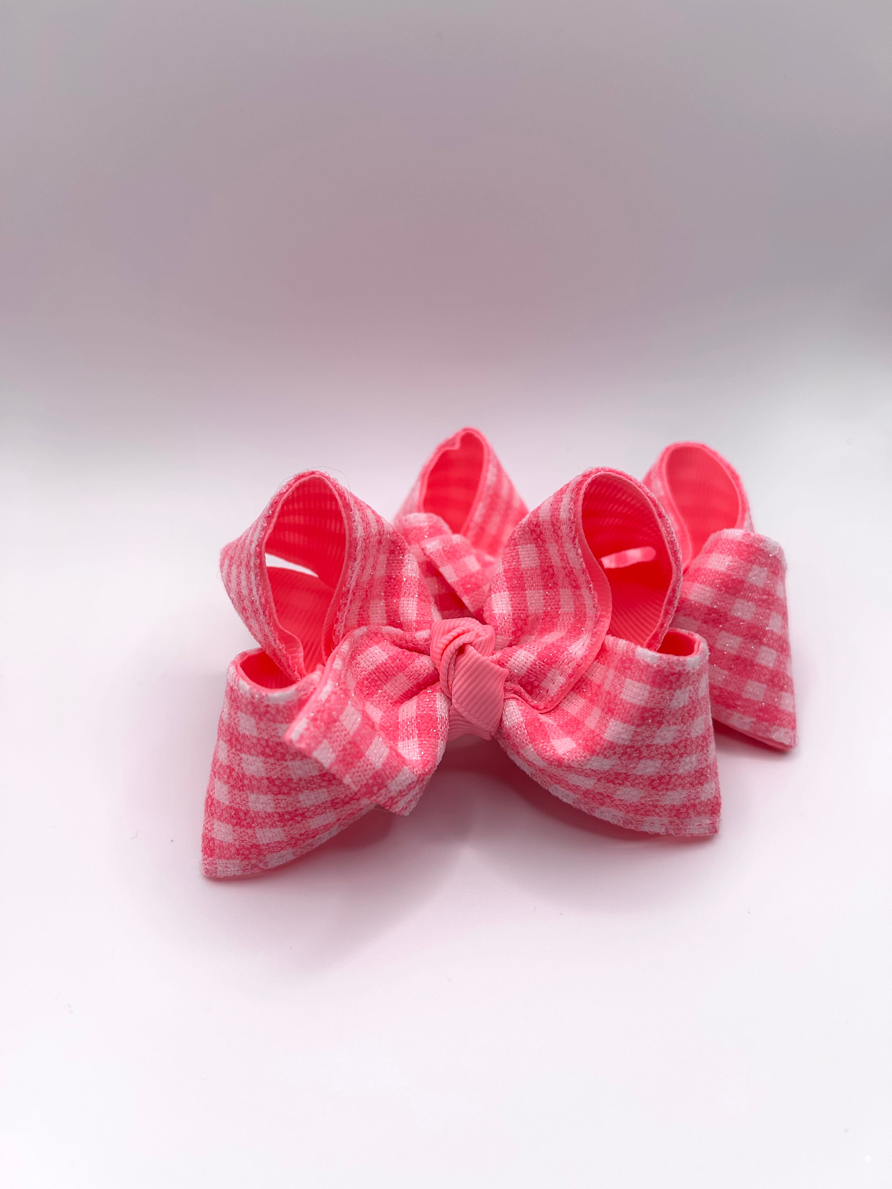 Pink sugar gingham piggies