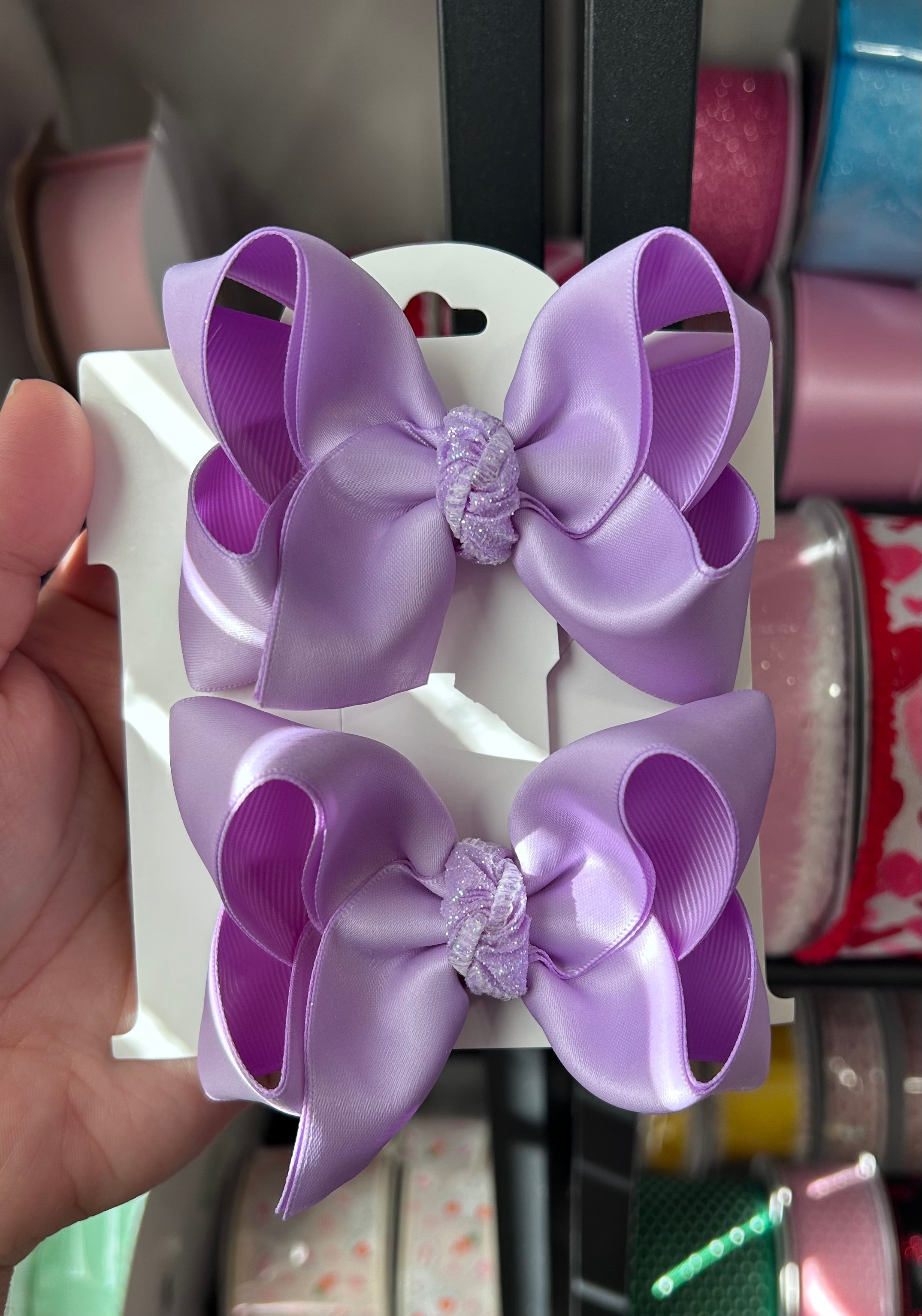 3.5” Purple Satin Piggies