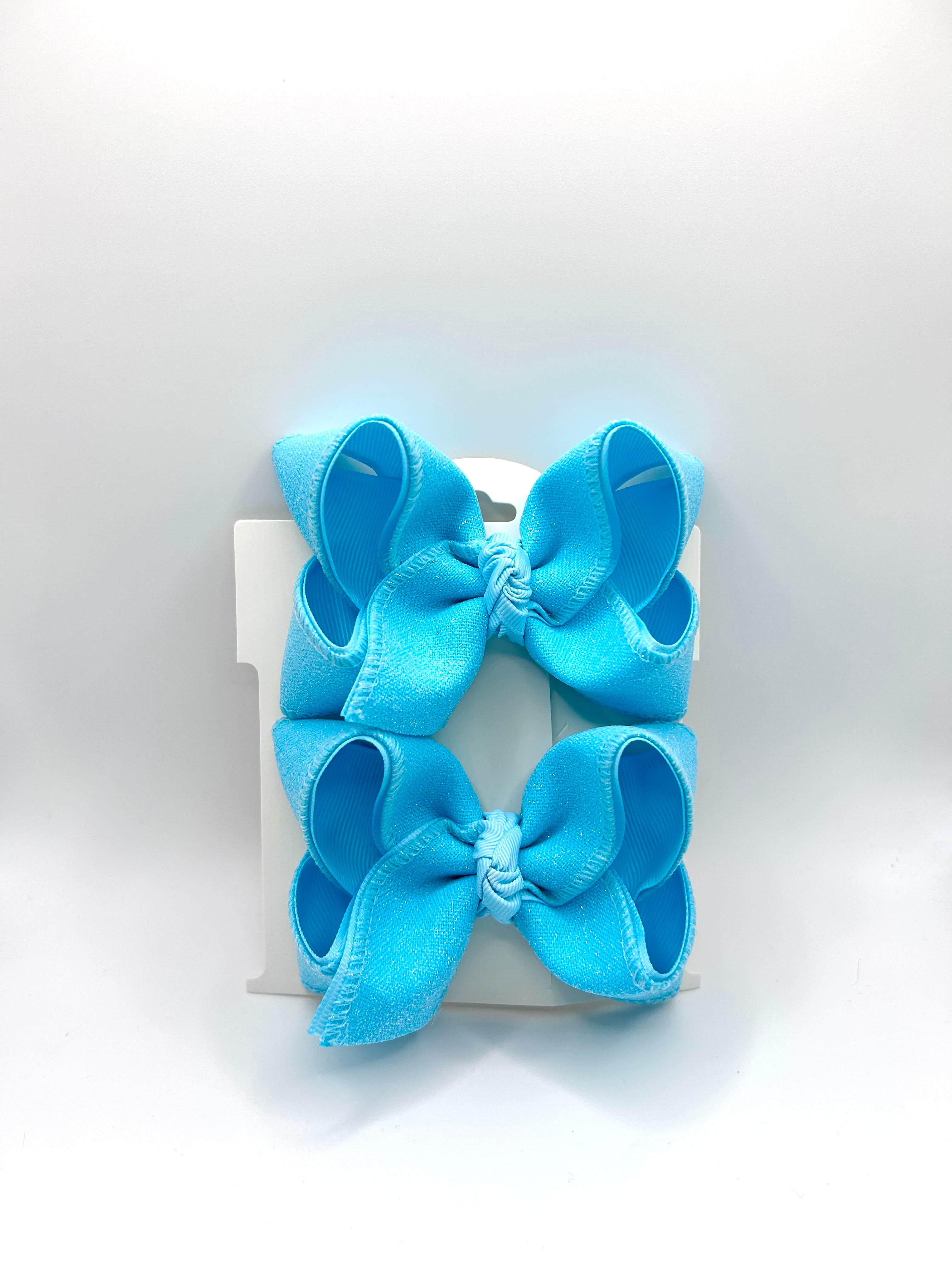 4” Blue Glitter Piggies