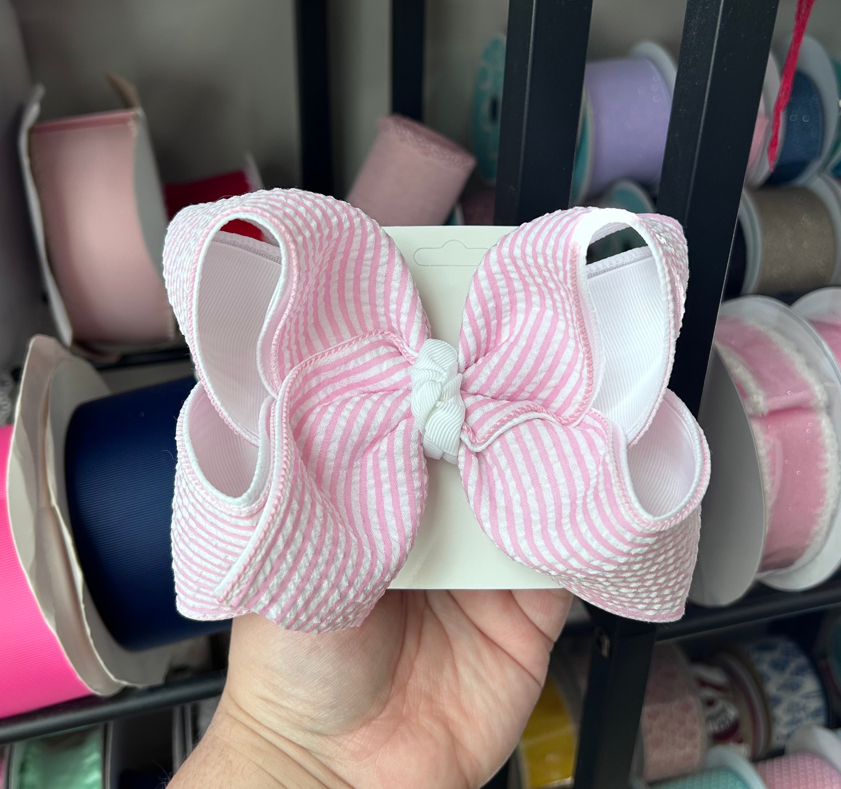 5.5” Seersucker Bow