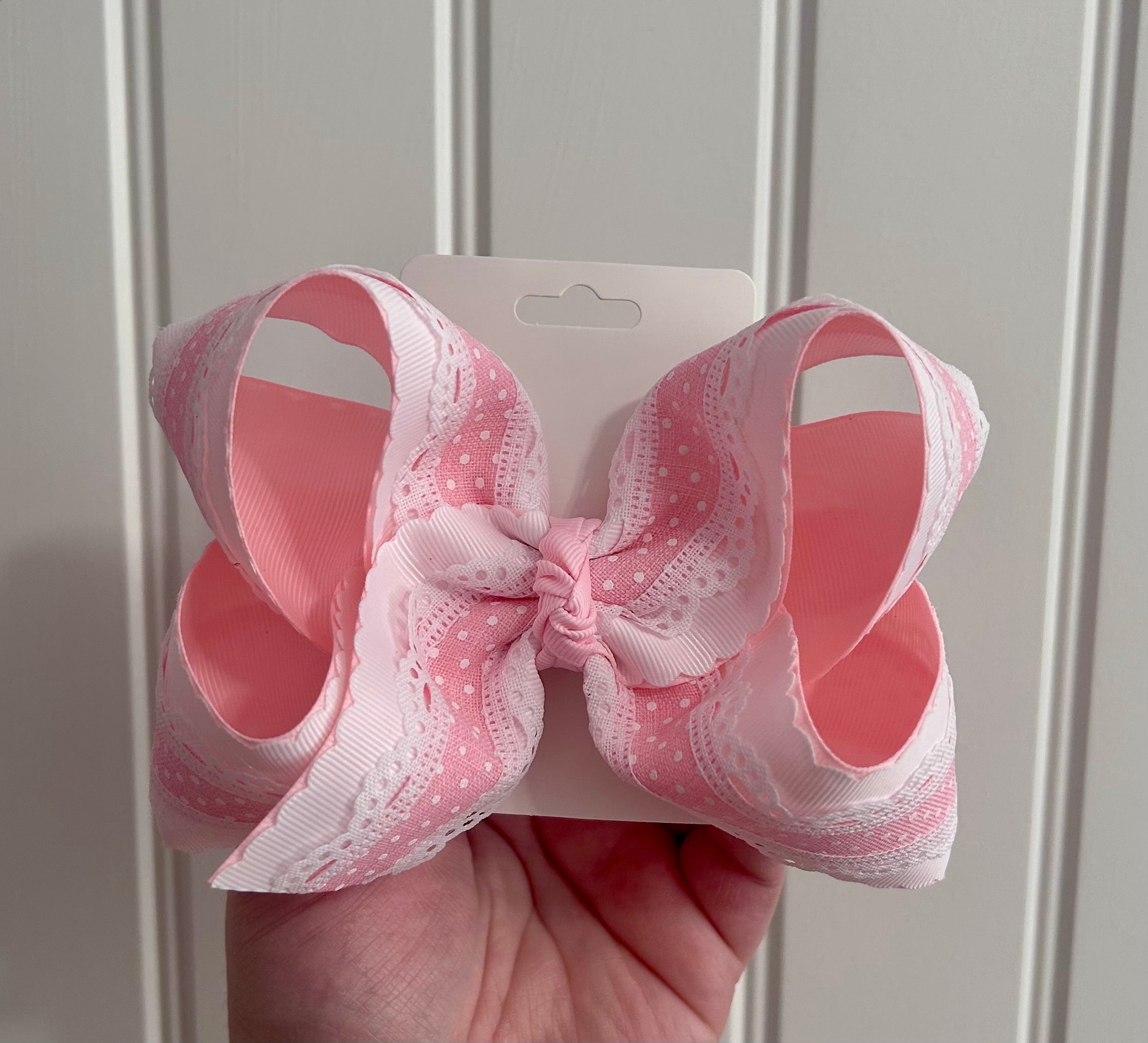 6” Layered Pink Bitty Dot