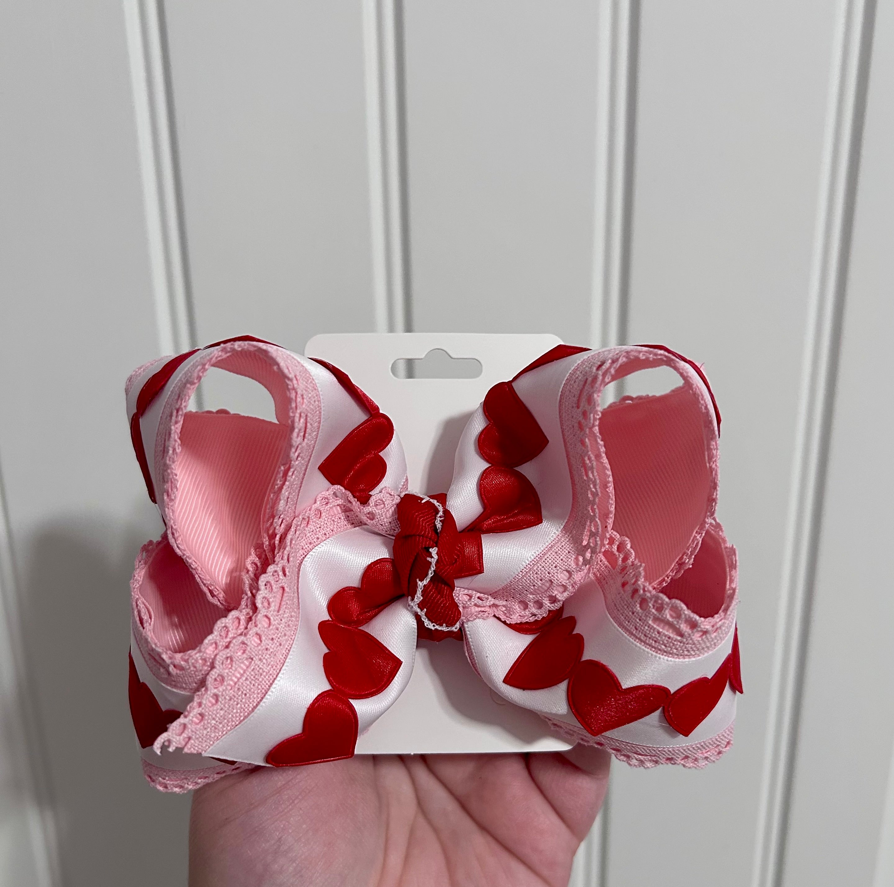 5.5” Valentine Hearts (Pink)