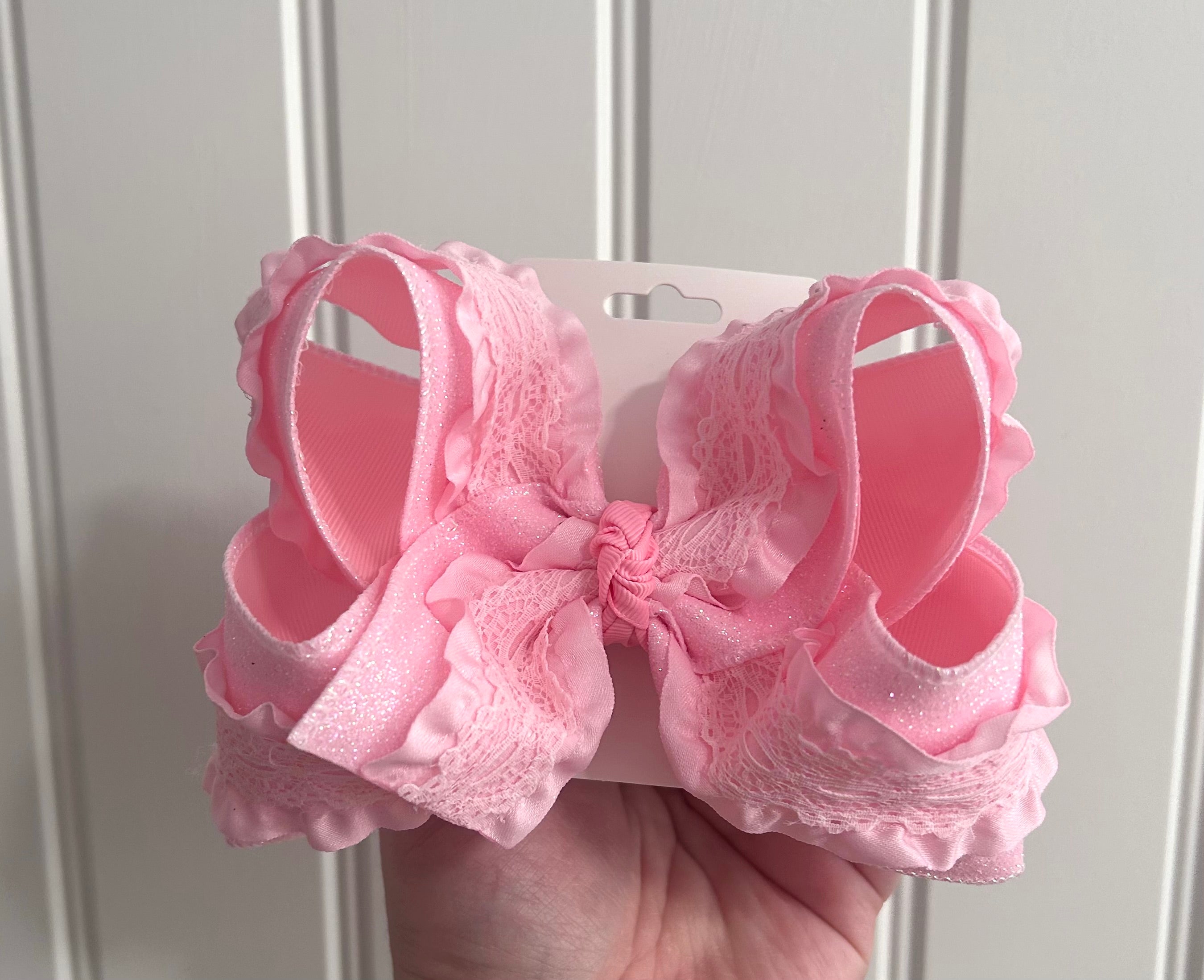 6” Fancy Pink Bow