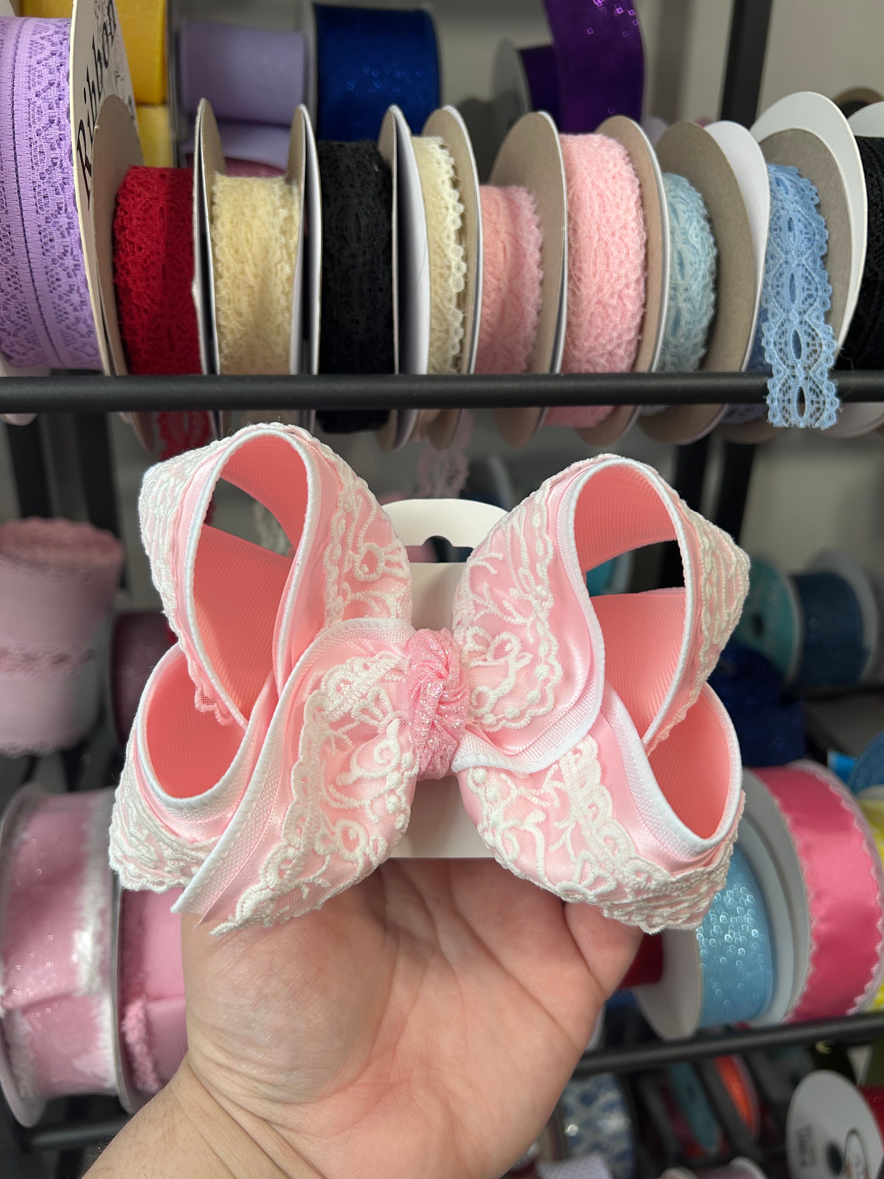 6” Pink Bunny Bow