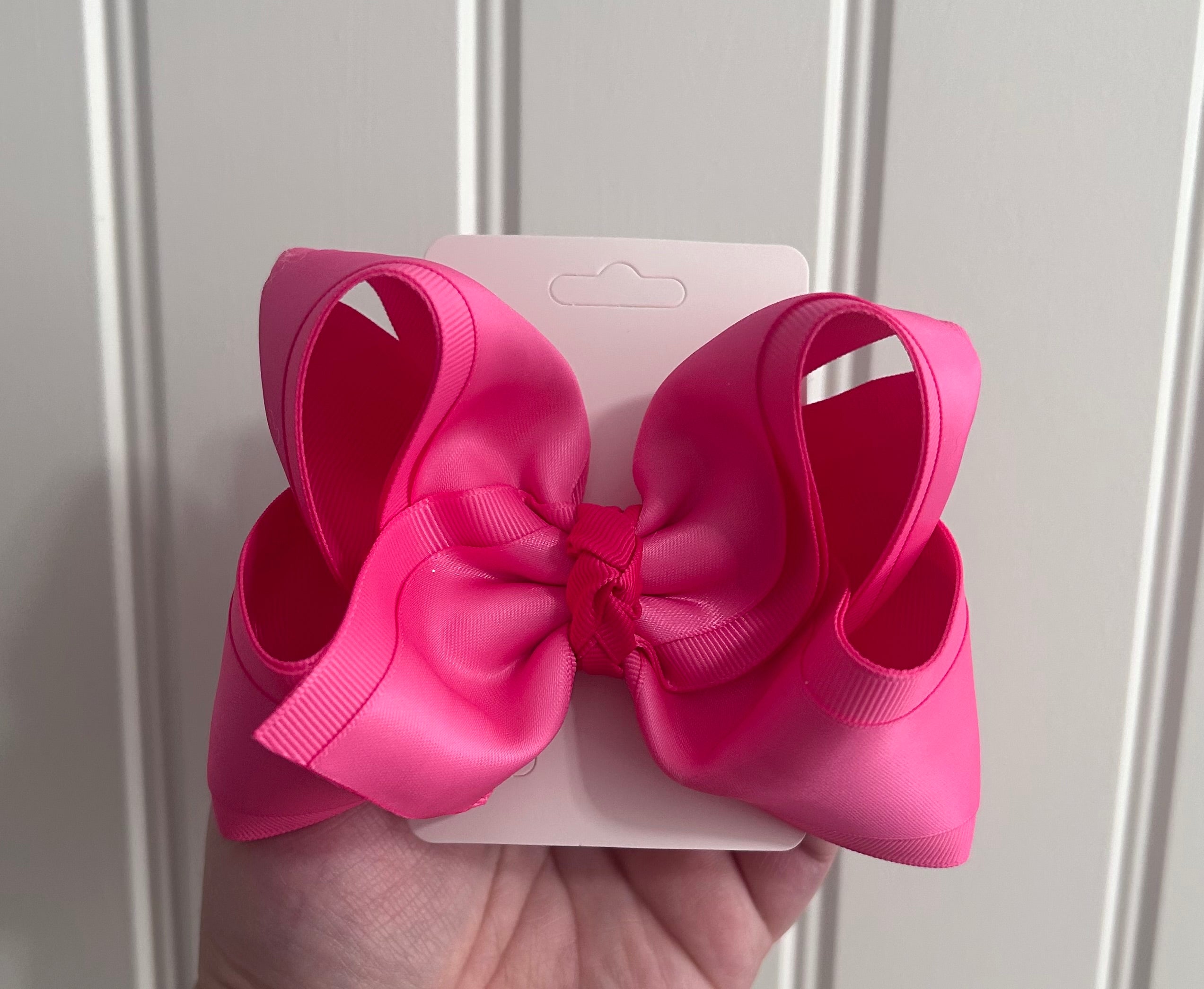 4.5” Hot Pink Satin Layered