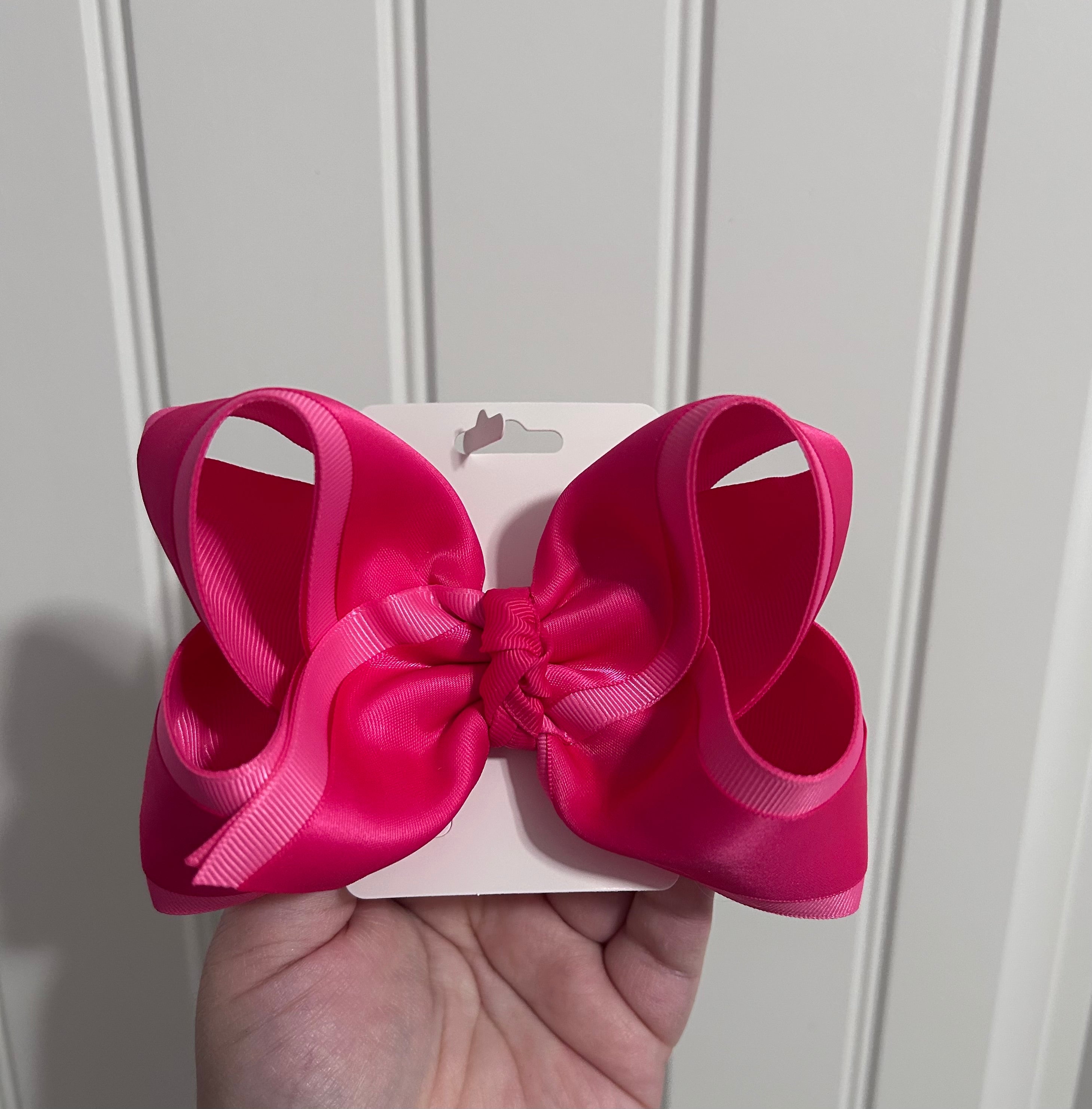 6” Hot Pink Satin