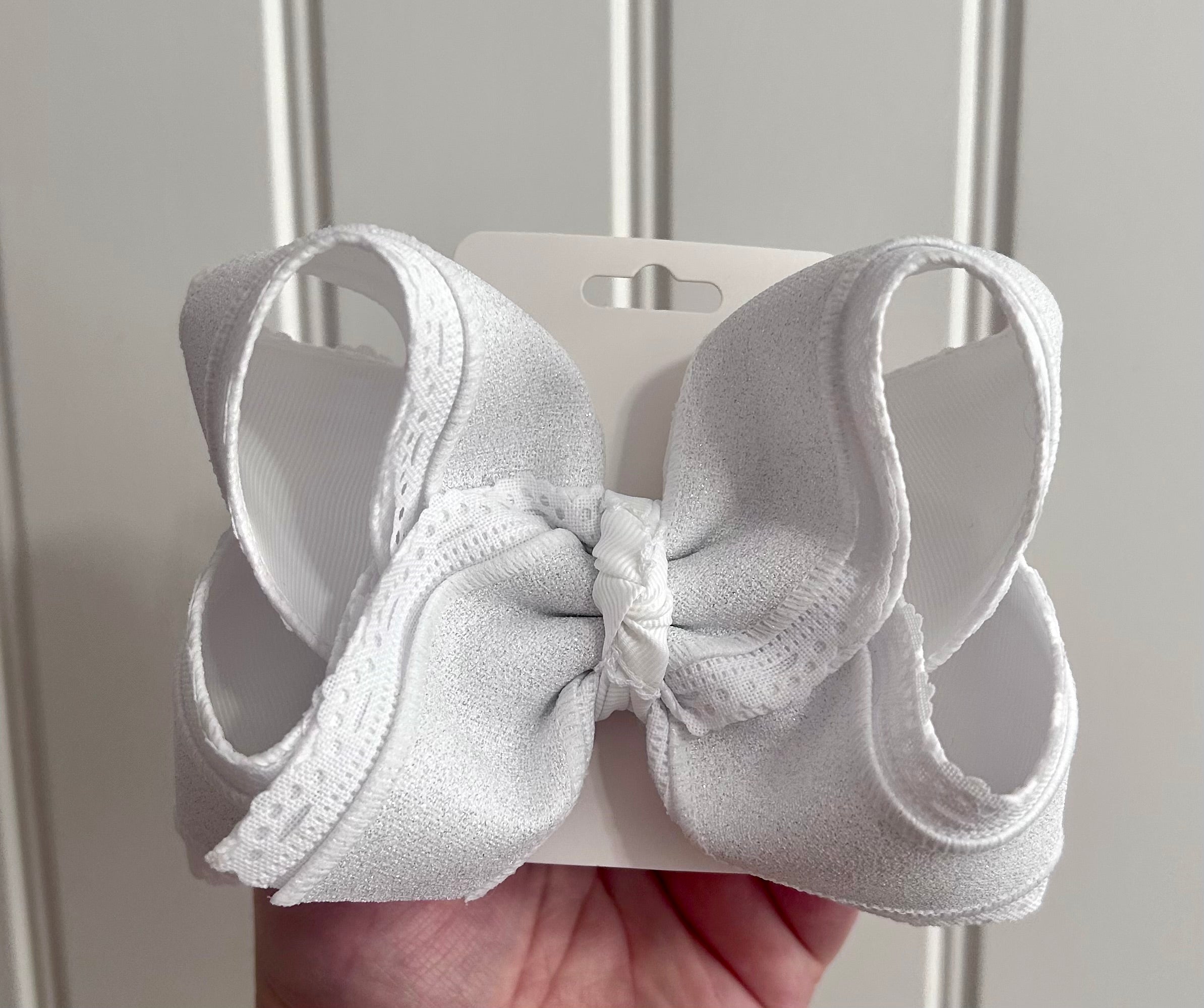 5.5” Glitter Layered Bow